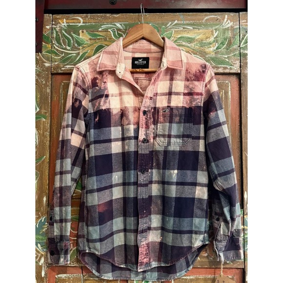 Distressed/ Reworked Flannel| Vintage Patchwork| Boho Heritage| Cottagecore - Picture 3 of 6